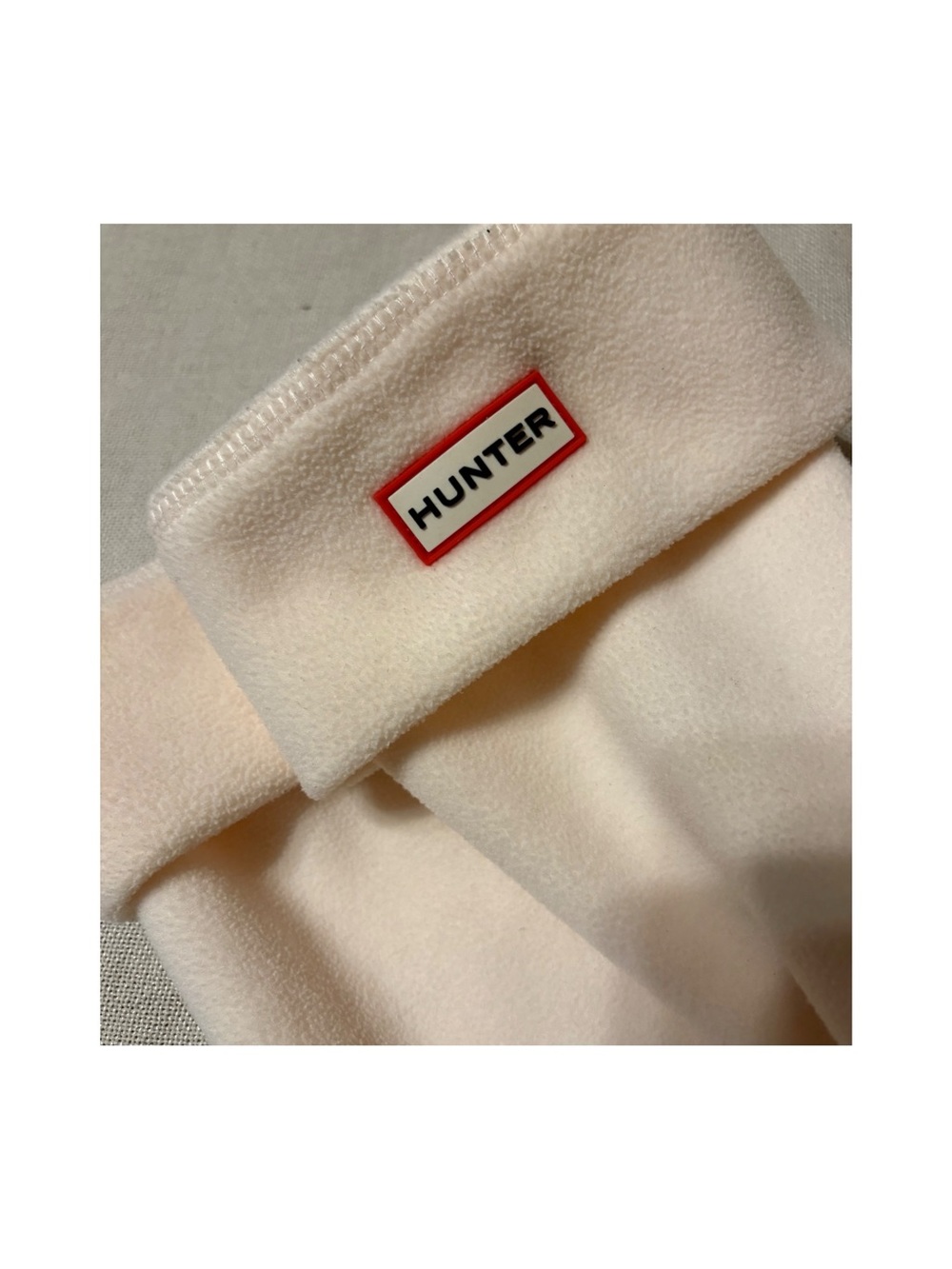 Hunter Womens Cream Fleece Boot Socks - Soft Comfort